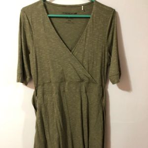Toad & Co faux wrap dress